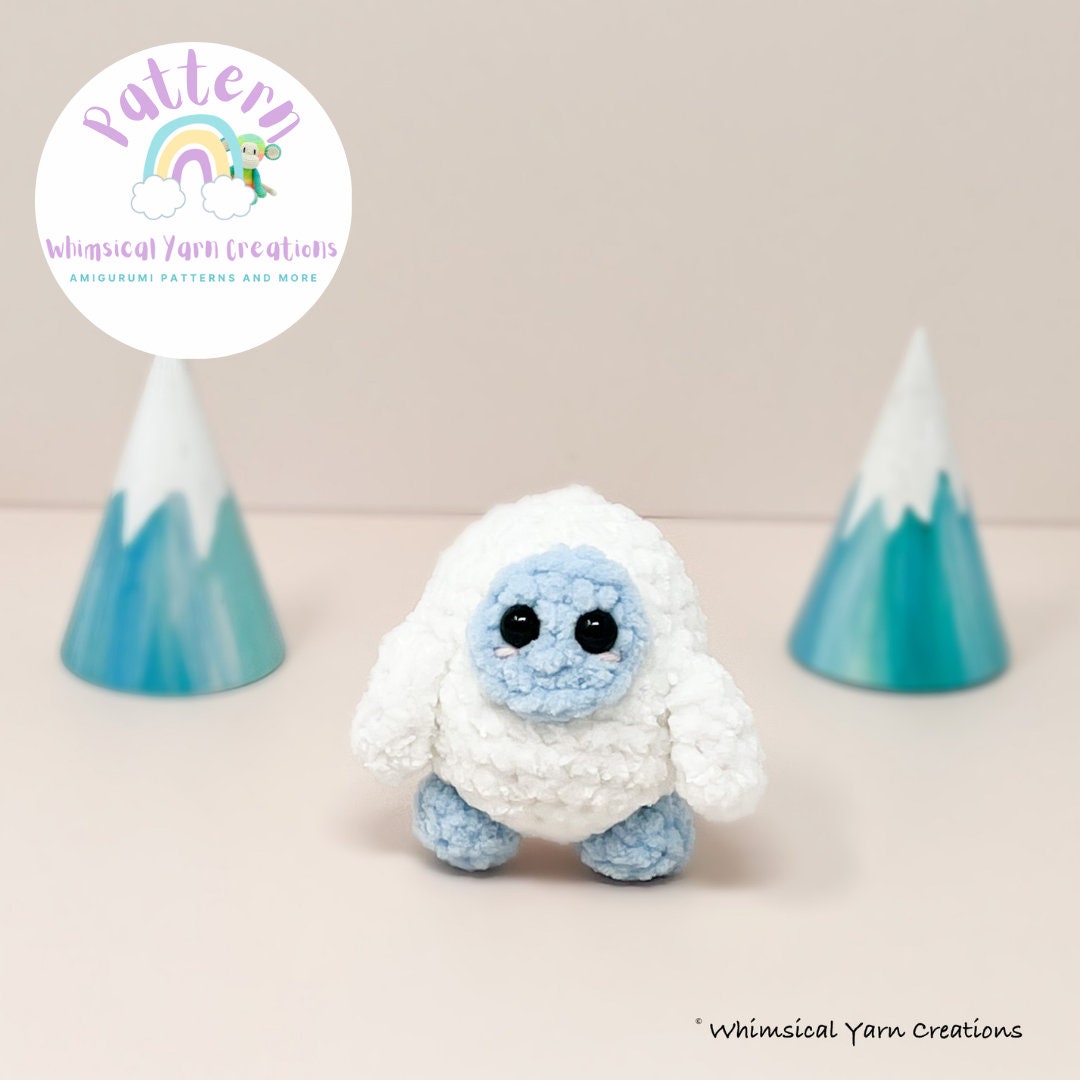Yeti Pattern, Crochet Yeti Pattern, Amigurumi Yeti Pattern, Small