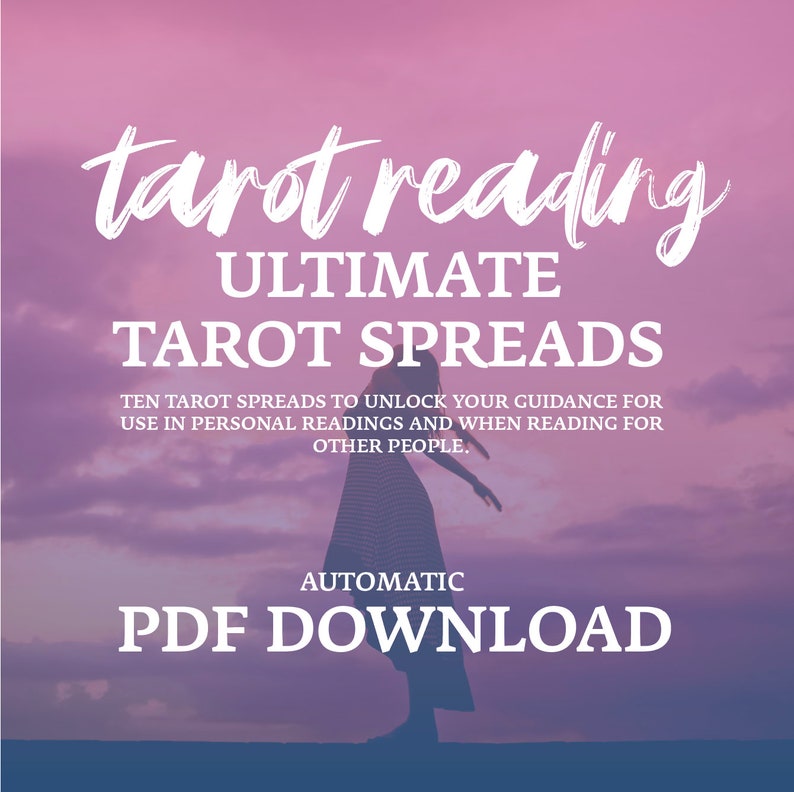 Tarot Reading Spread Guide Book Instant Download Printable Template