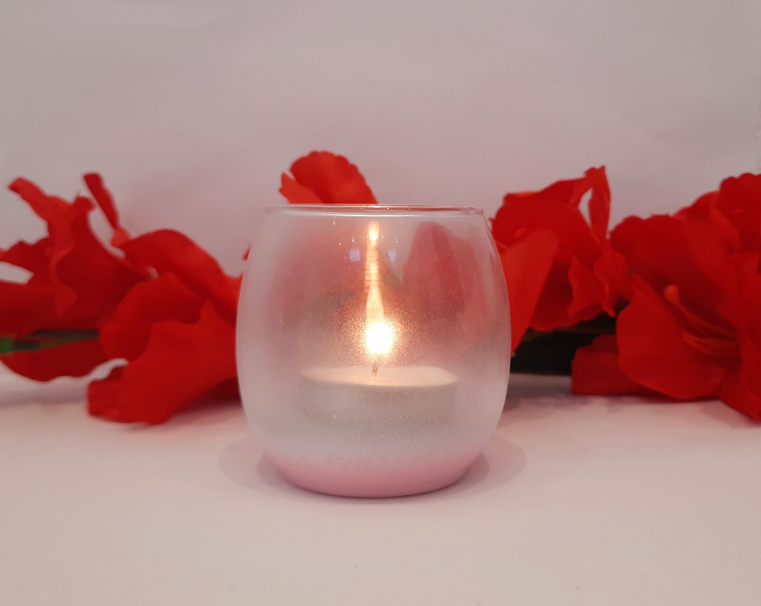 Decorated Pink Tea light Holders Etsy