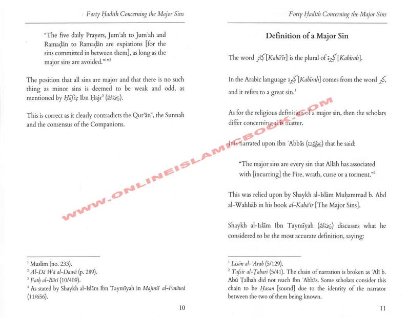 Forty Hadith Concerning The Major Sins by Hassan Somali image 6