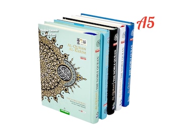 Maqdis Quran / Traduzione parola per parola inglese-arabo, Tajweed codificato a colori (A5)