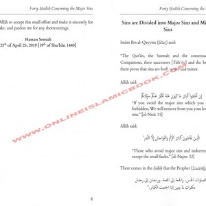 Forty Hadith Concerning The Major Sins by Hassan Somali image 5
