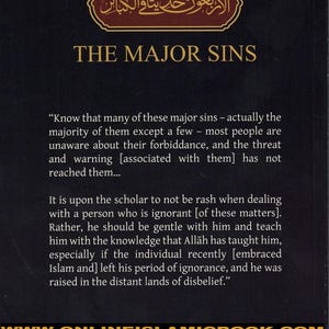 Forty Hadith Concerning The Major Sins by Hassan Somali image 2