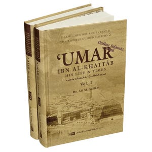 Umar Ibn Al Khattab: Su vida y su época, libro de tapa dura de dos volúmenes