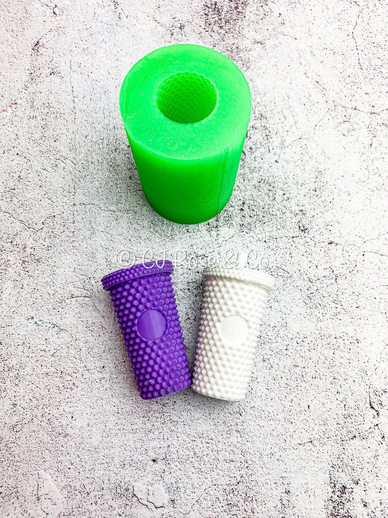 Coffee Cup Mold / Studded Tumbler Mold / Starbucks Cup Mold / Etsy