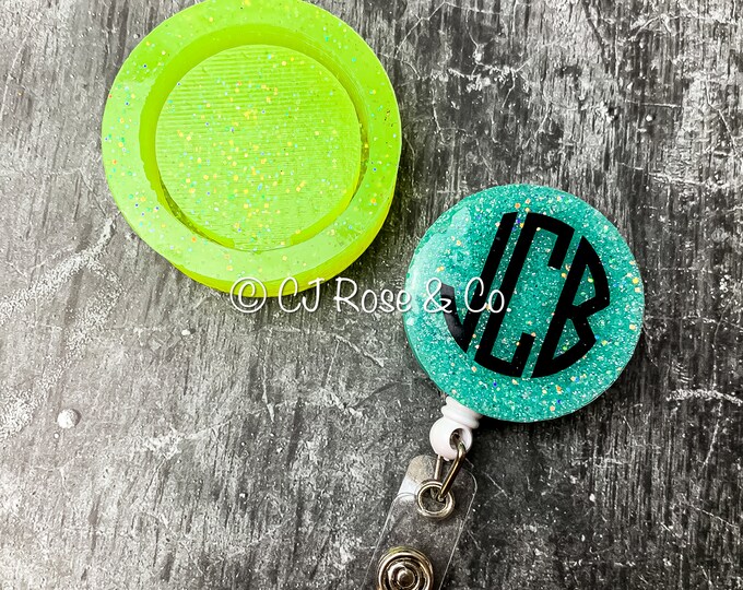 Badge Reel Cover Mold / Badge Reel Mold / Badge Reel Cover / Etsy
