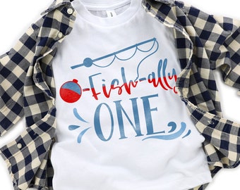 O-Fish-Ally outfit voor eerste verjaardag - bijpassende familieshirts voor eerste verjaardag jongen - verjaardag vissen thema - shirt 1e verjaardag babyjongen