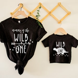 Dinosaur Birthday Wild One Shirt - Mom of the Wild One 1st Birthday Shirt - Dad of the Wild One - Family First Birthday Matching Shirts