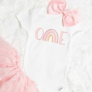 First Birthday Outfit Girl - Boho Rainbow First Birthday - Boho Birthday Shirt - ONE First Birthday Party Shirt - 1st Bday Shirt