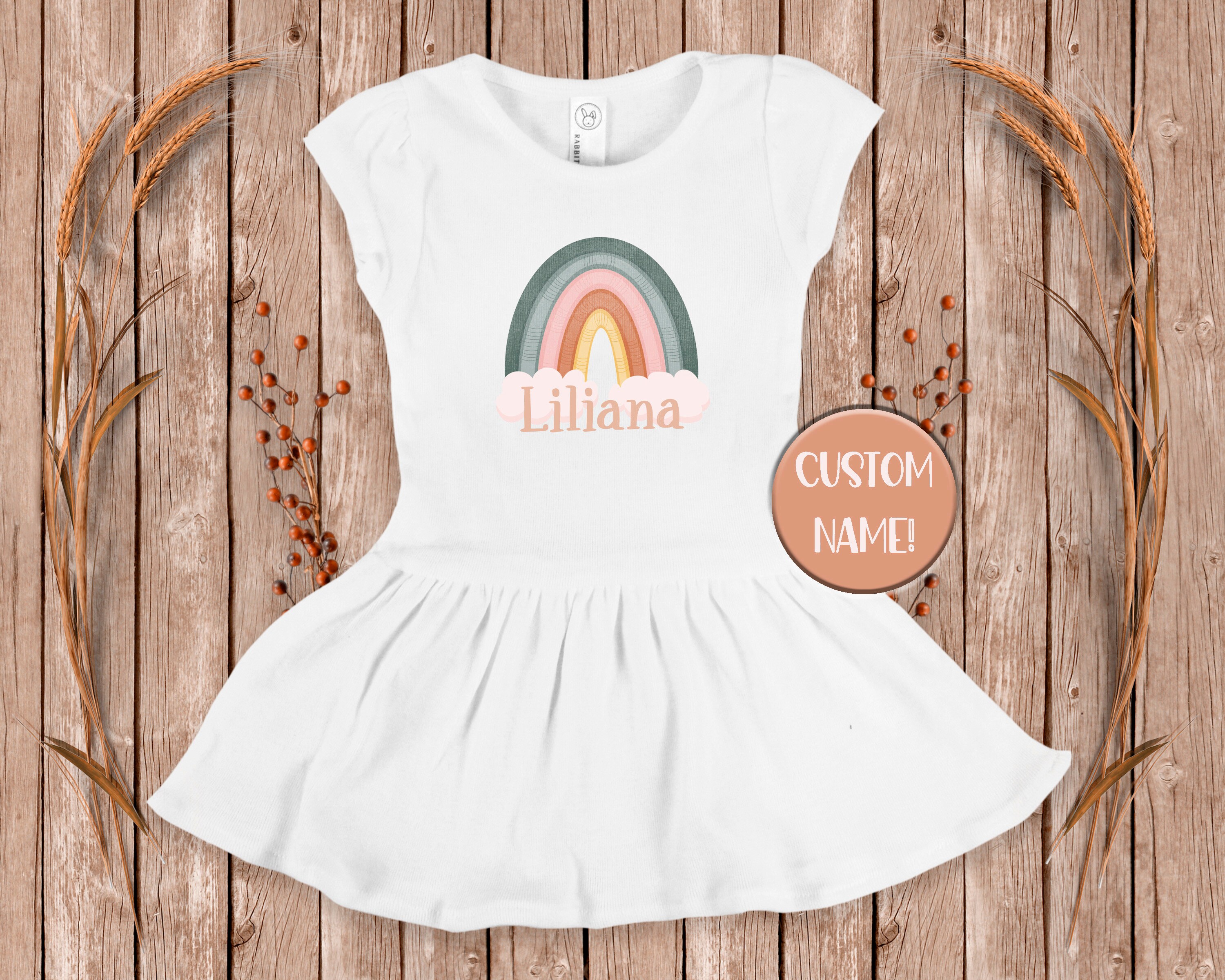 bohemian rainbow dress