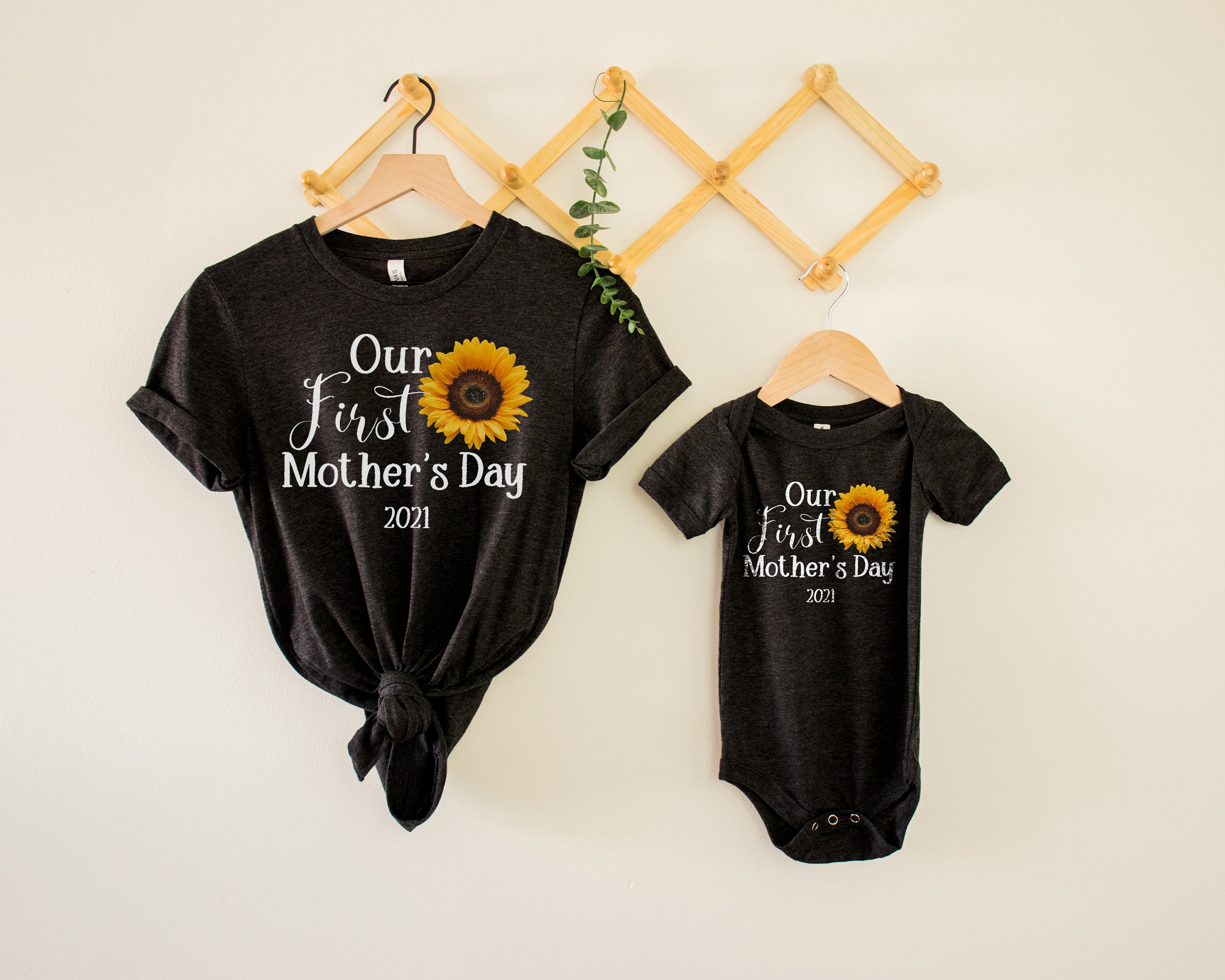 my first mother's day matching outfits