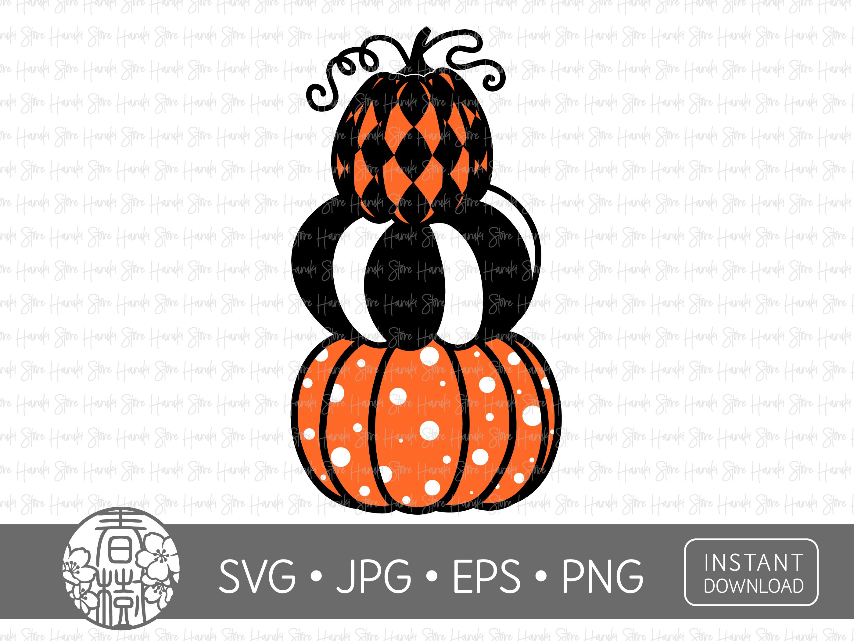 Pumpkin SVG Halloween Pumpkin SVG Thanksgiving Stacked - Etsy