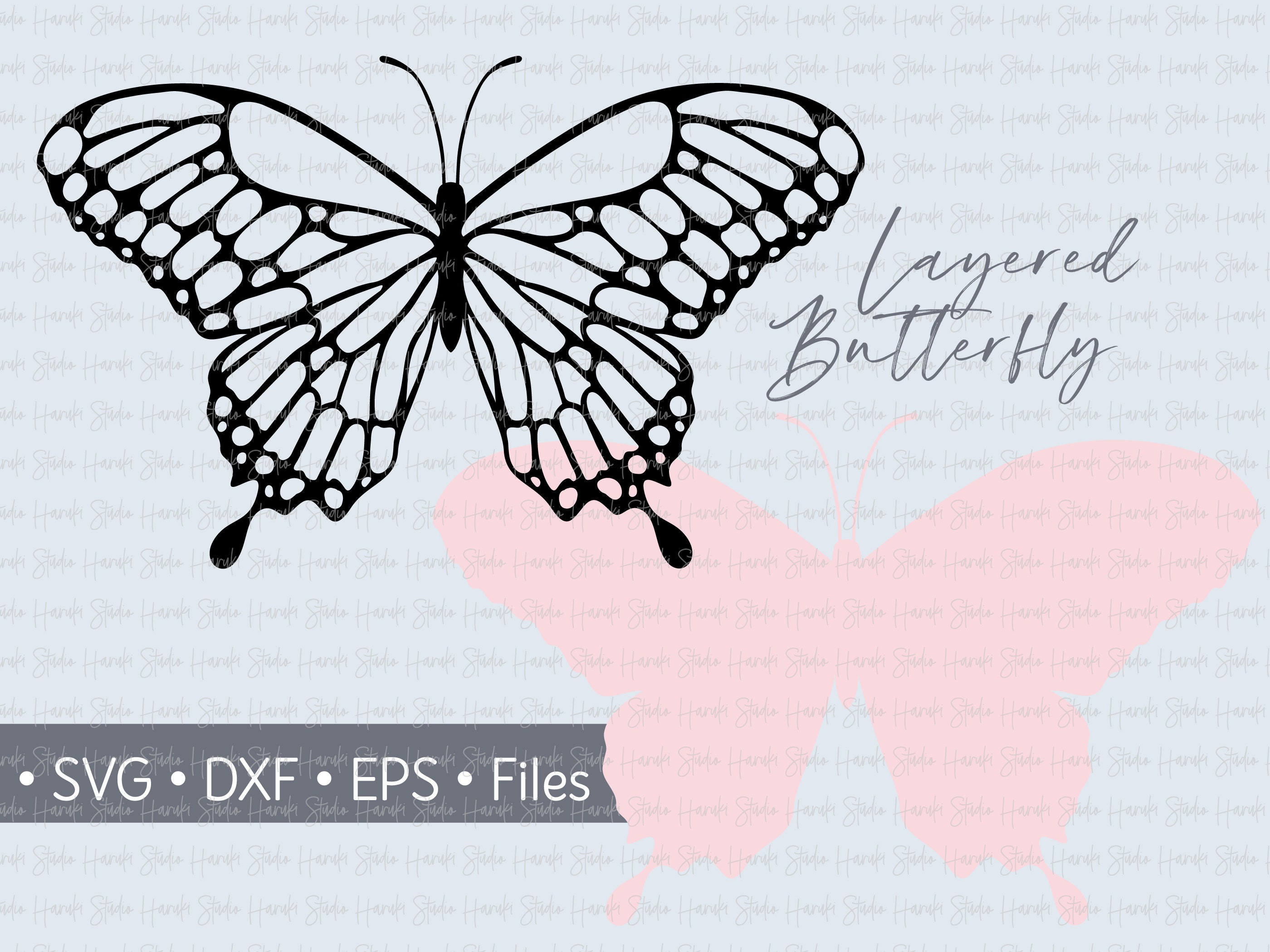 Download Layered Butterfly SVG Butterfly Clipart Cut File Cricut | Etsy