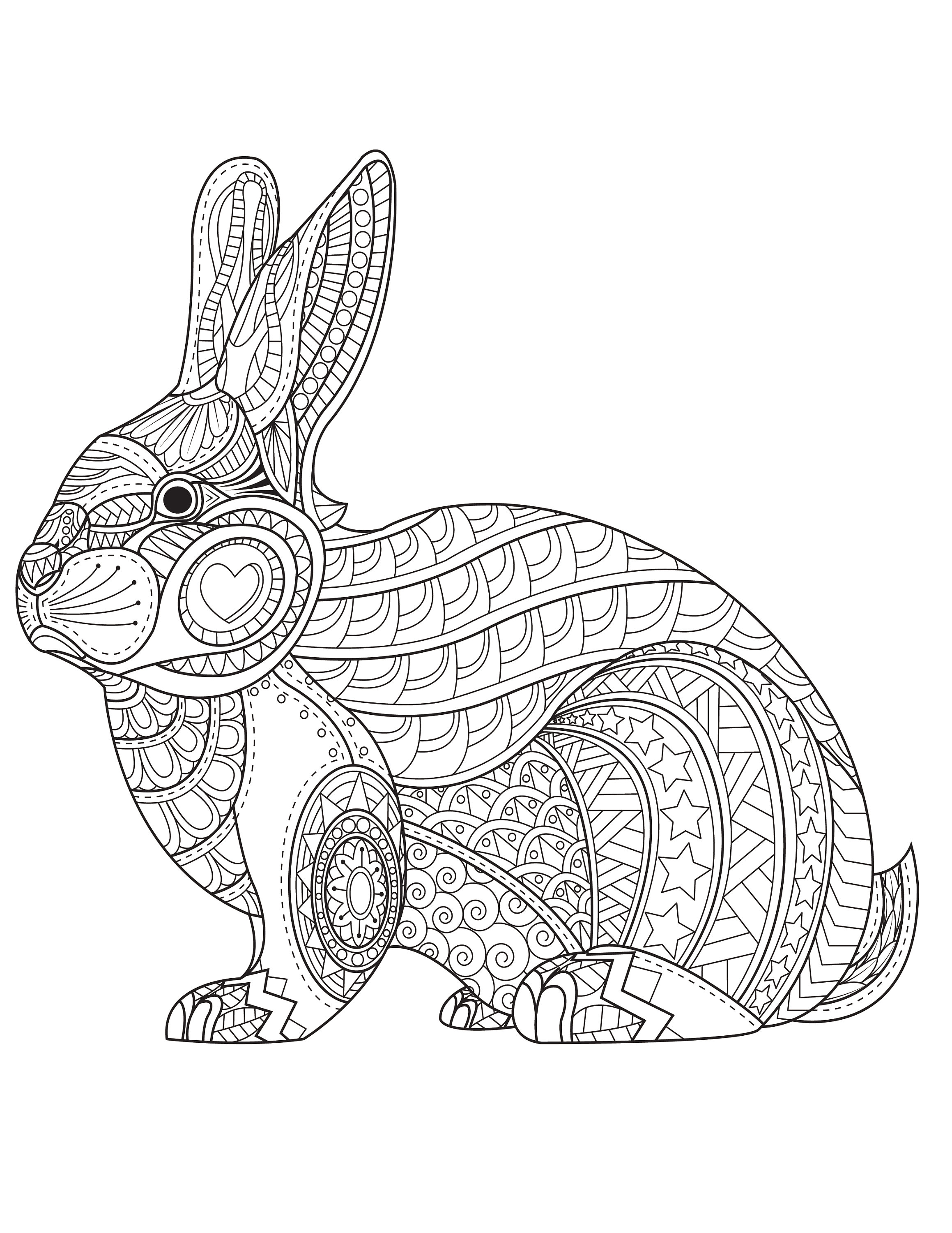 animal coloring pages set of 10 etsy