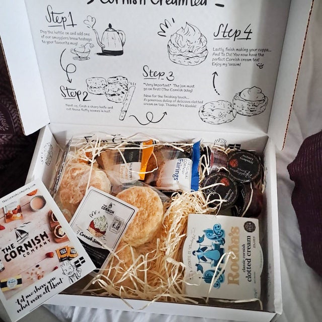 Cornish Afternoon Tea Hamper Cream Tea Gift Box Mother's Etsy UK