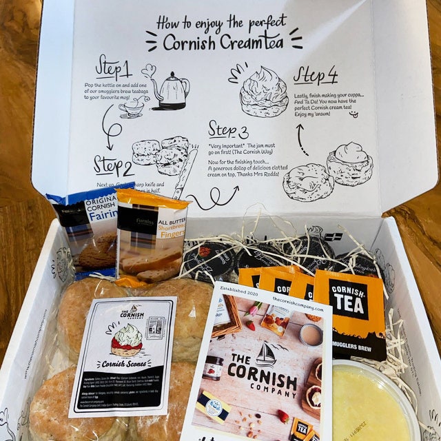 Cornish Afternoon Tea Hamper Cream Tea Gift Box Mother's Etsy UK