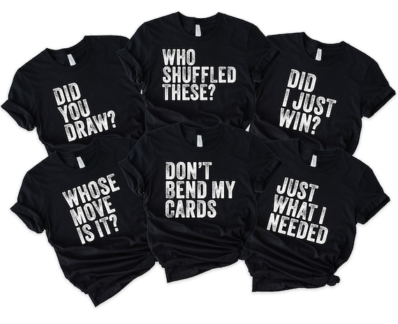Custom Board Game Night Shirts, Customized Group Tshirts For Games Night, Funny Game Night Family T-Shirts, Matching Board Gaming Shirts