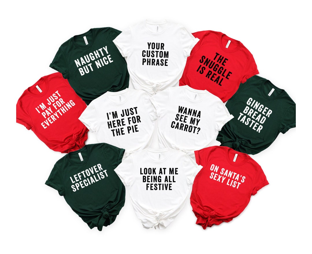 Funny Family Christmas T Shirts Christmas Pun Shirts Group Etsy Canada