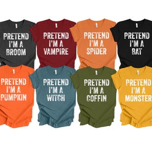 Funny Halloween Party Group Shirts, Pretend Im A Ghost Shirt, Last Minute Halloween Costume For Adults, Pretend I'm A Shirt, Im A Pirate