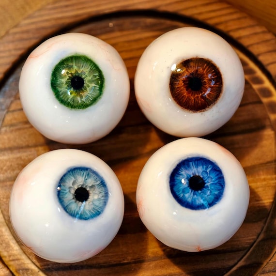Personalized Realistic Human Eyeball | 30mm Hand Drawn Eyeball