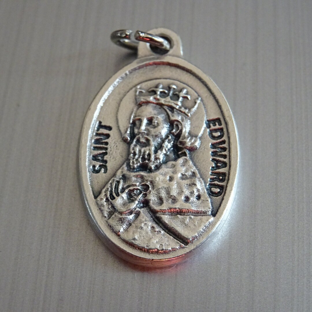 St. Edward Silver Medal: Patron Saint of Difficult Marriages - Etsy