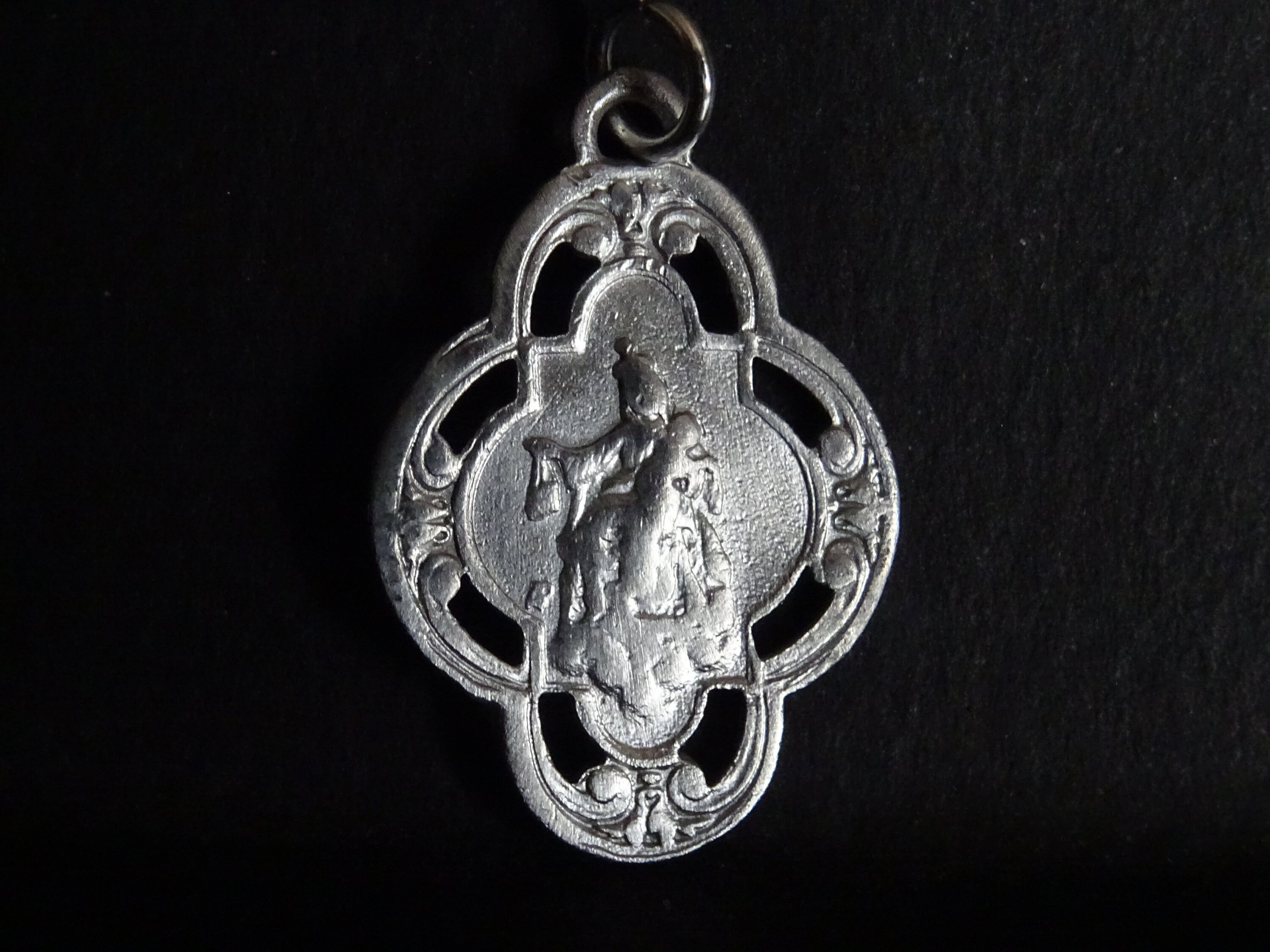 st Anne Medal Medaille Millésime Religieux Holy Charm Aluminium P 94