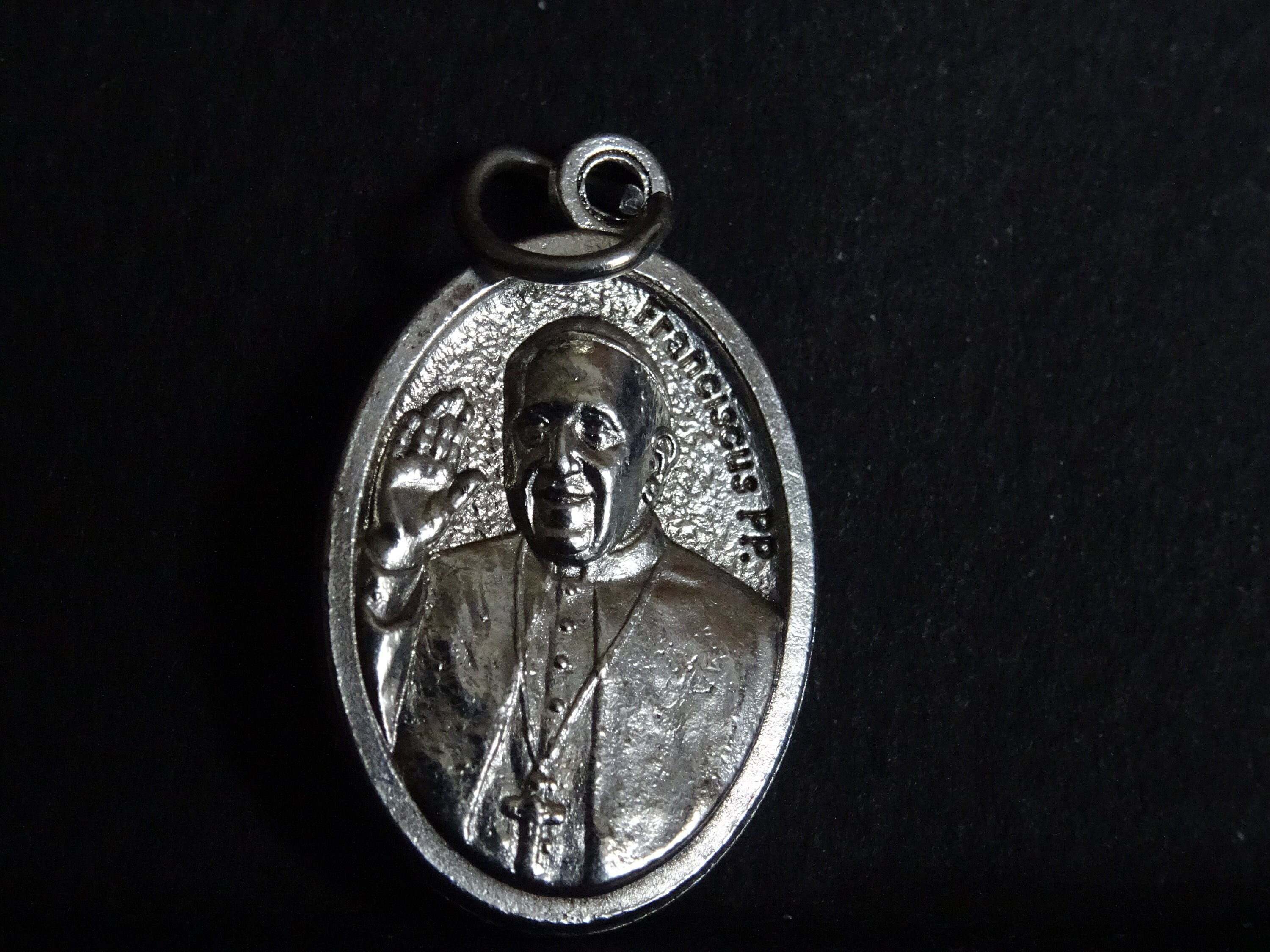 Vintage St. Franciscus San Pietro Medaille Médaille Religieuse Médaillon Religieux