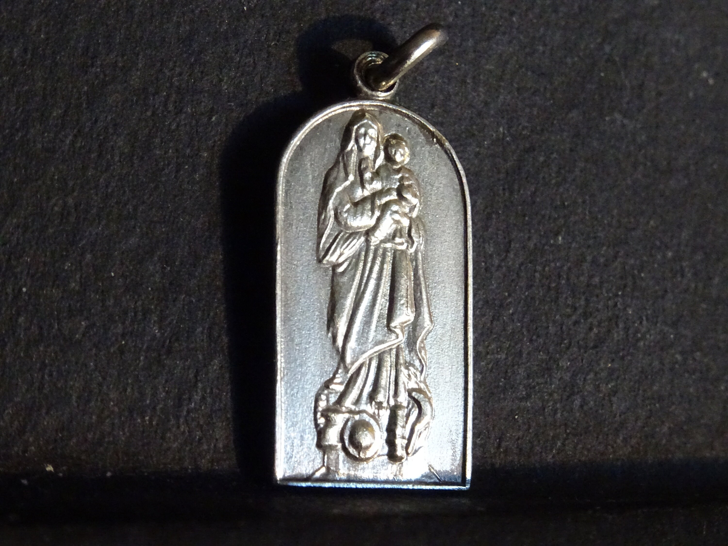 Notre-Dame-Du-Travail N.d.du Travail Antique Religious Français Pendentif. Médaillon Medaille Holy C