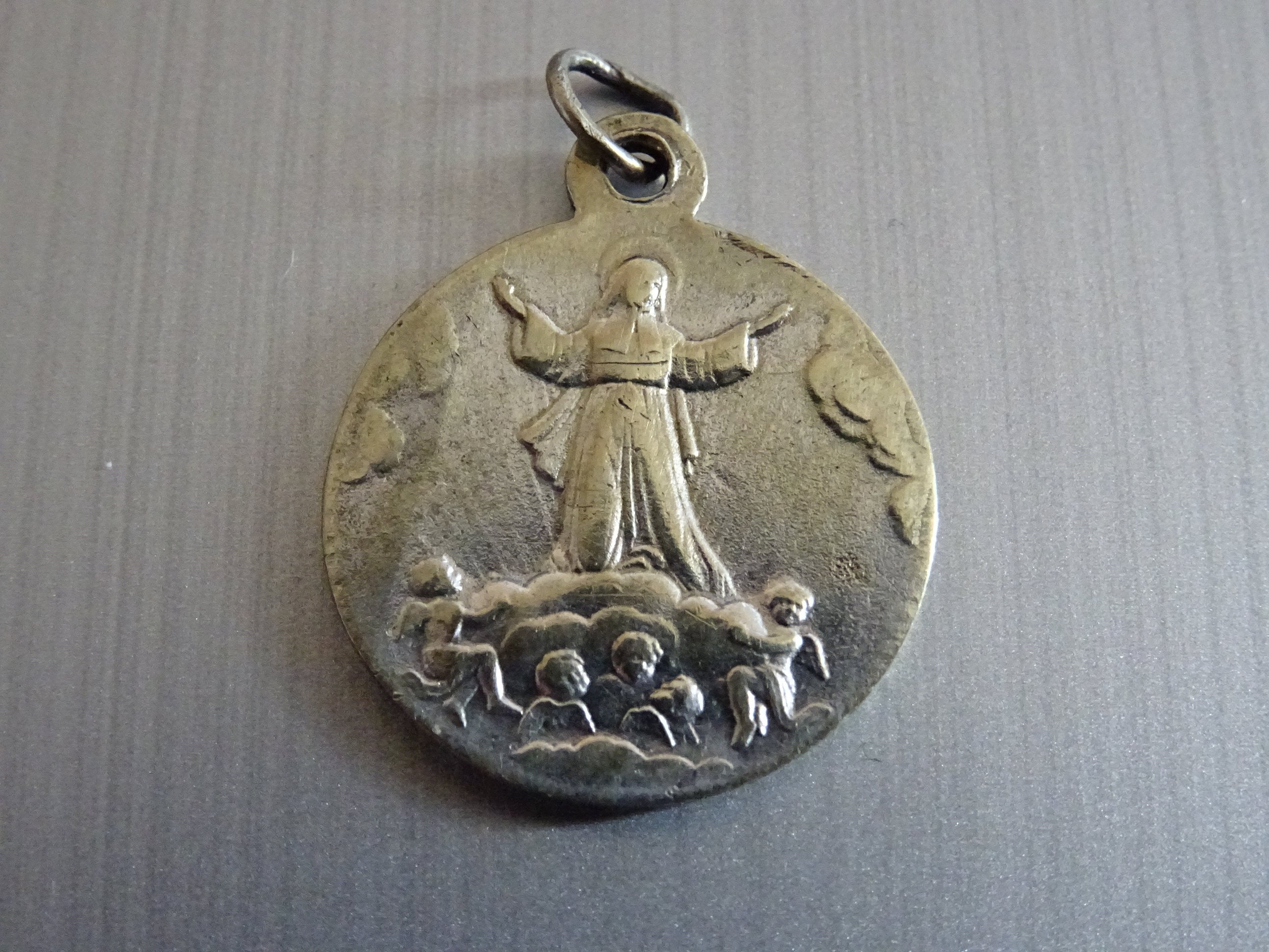 Sainte Bernadette, Patronne Des Maux Corporels. Médaille Médaillon Pendente Saint Charme B 269