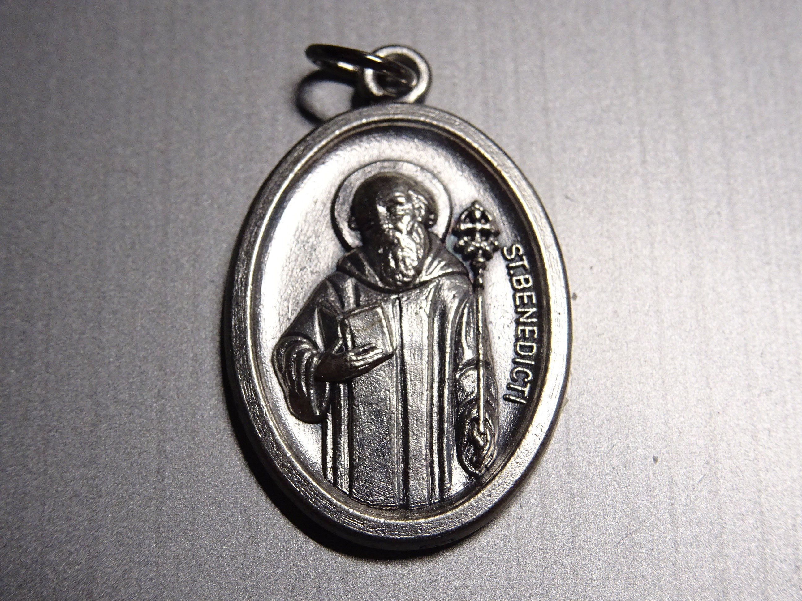 Saint Benedict Medal Crucifix | Patron Saint Of Students And Europe | Includes Case And Cord | Great Catholic Gift For First Holy Communion And Confir