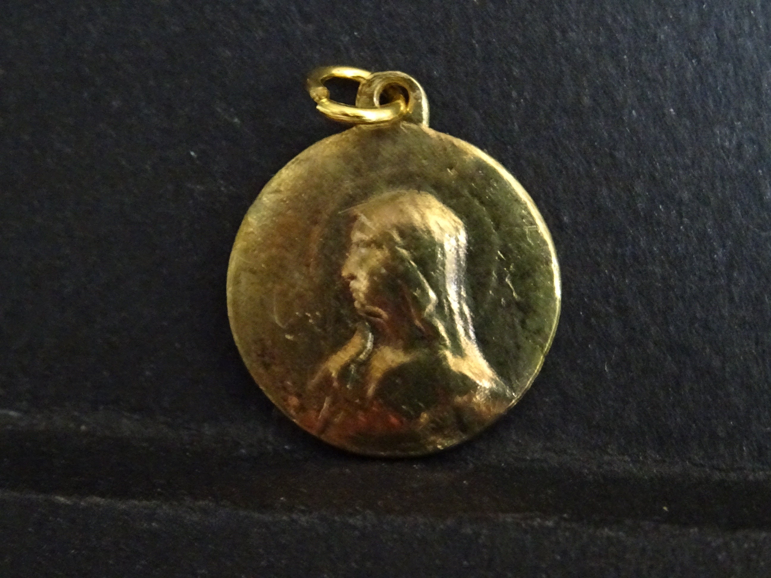 Sainte Marie, Maria Congrégation, Couleur Or, Médaille Médaillon Pendent Medaille Saint Charme P406