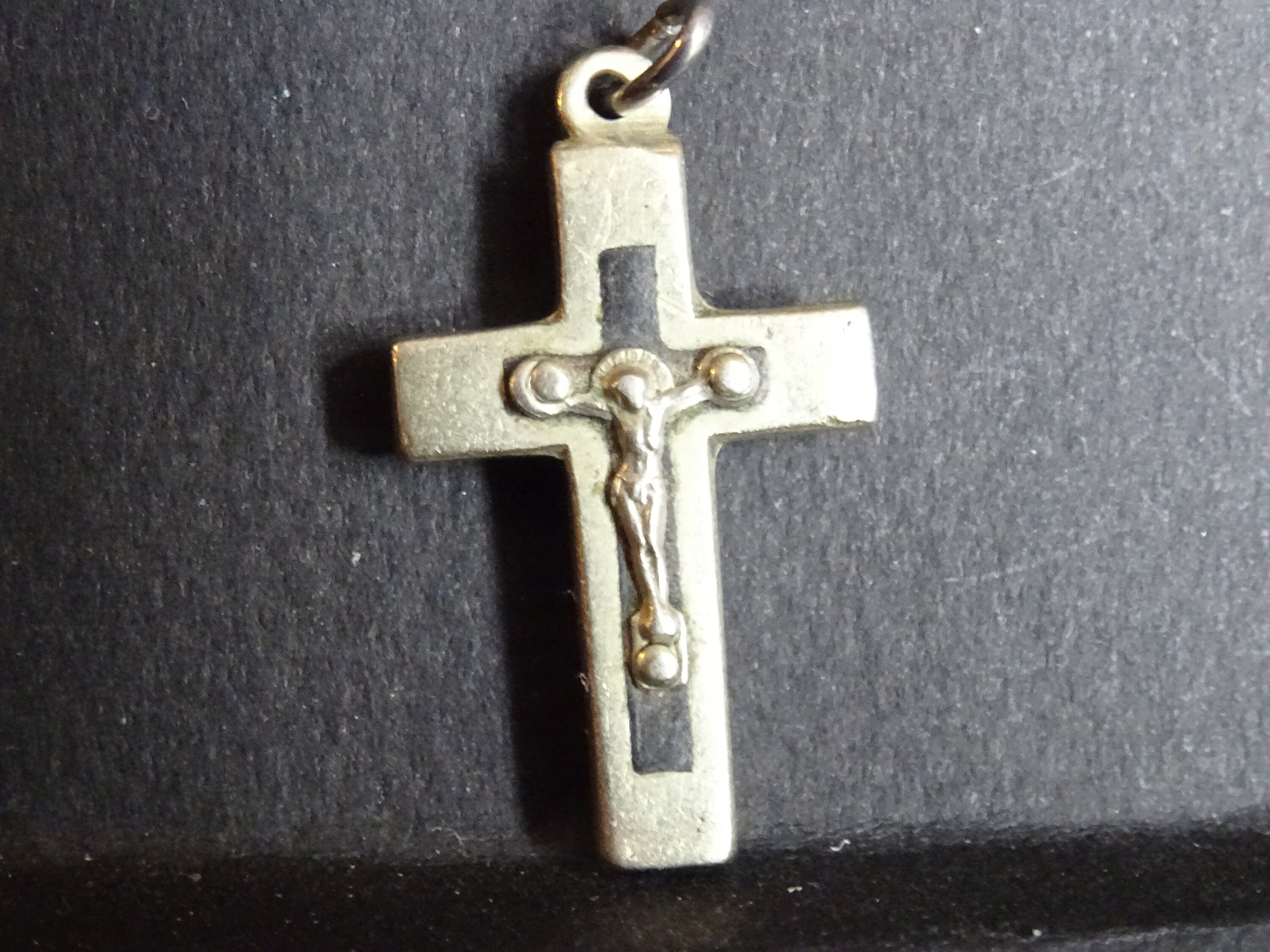 Petite Médaille Français Medaille Cross Brass