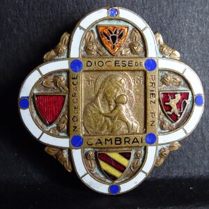 Enamel French Brooch Cambrai
