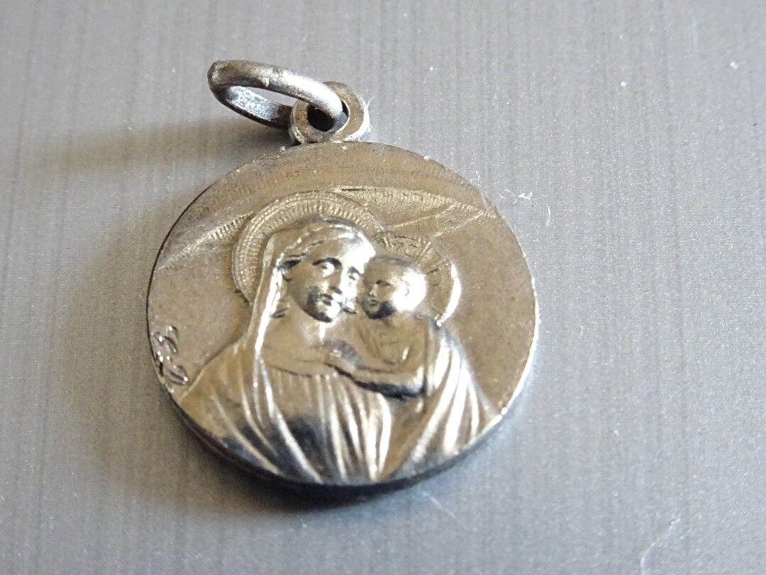 Vintage Notre Dame De Fourvière Medallion Charm - Etsy