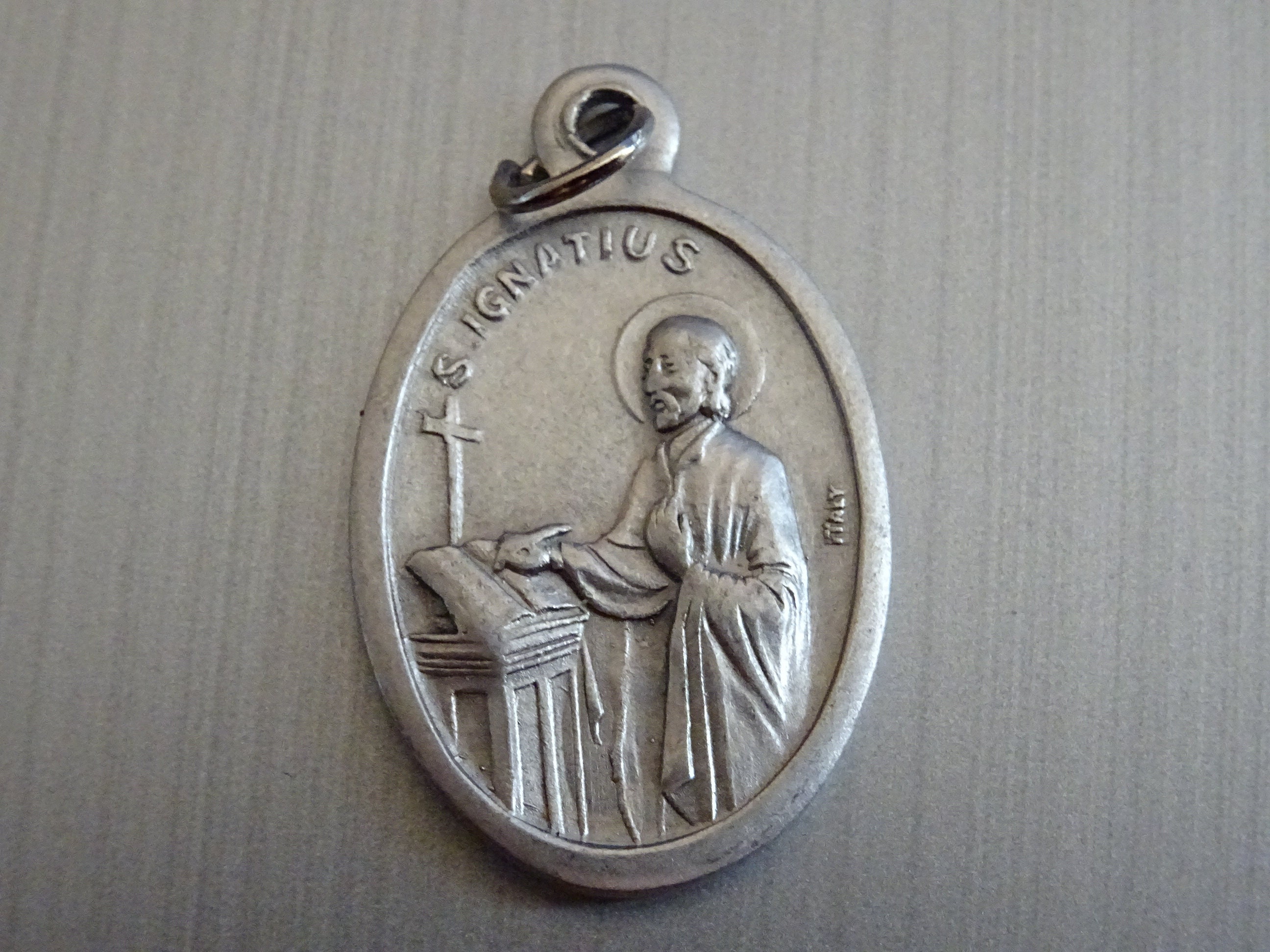 Saint Ignace, Patron Des Soldats. Ainsi Que La Compagnie de Jésus, Médaille Pendente Saint Charme B 