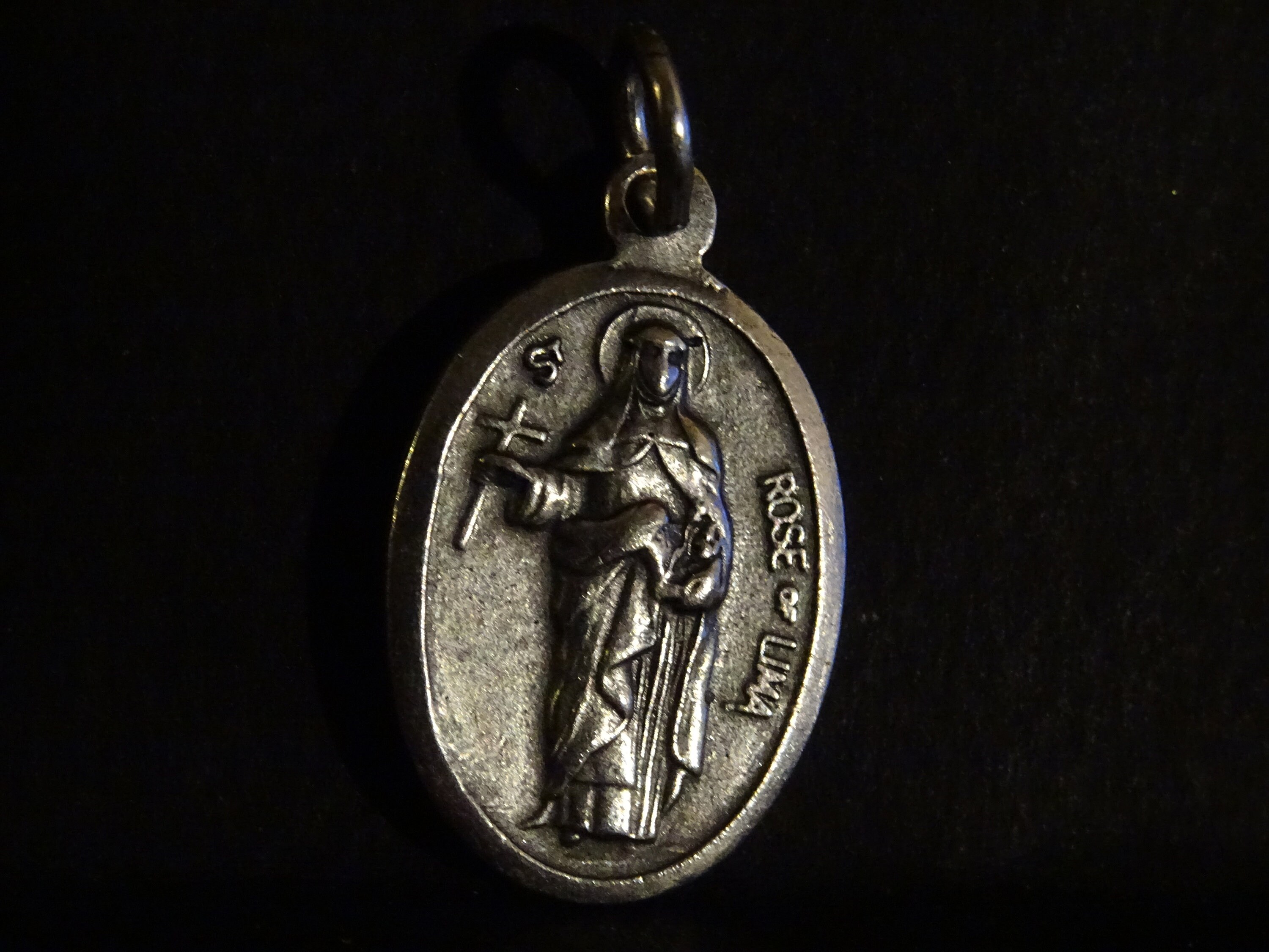 Sainte Rose de Lima - Saint Patron Du Pérou et Toute L'amérique Sud Médaillon Pendent Medaille