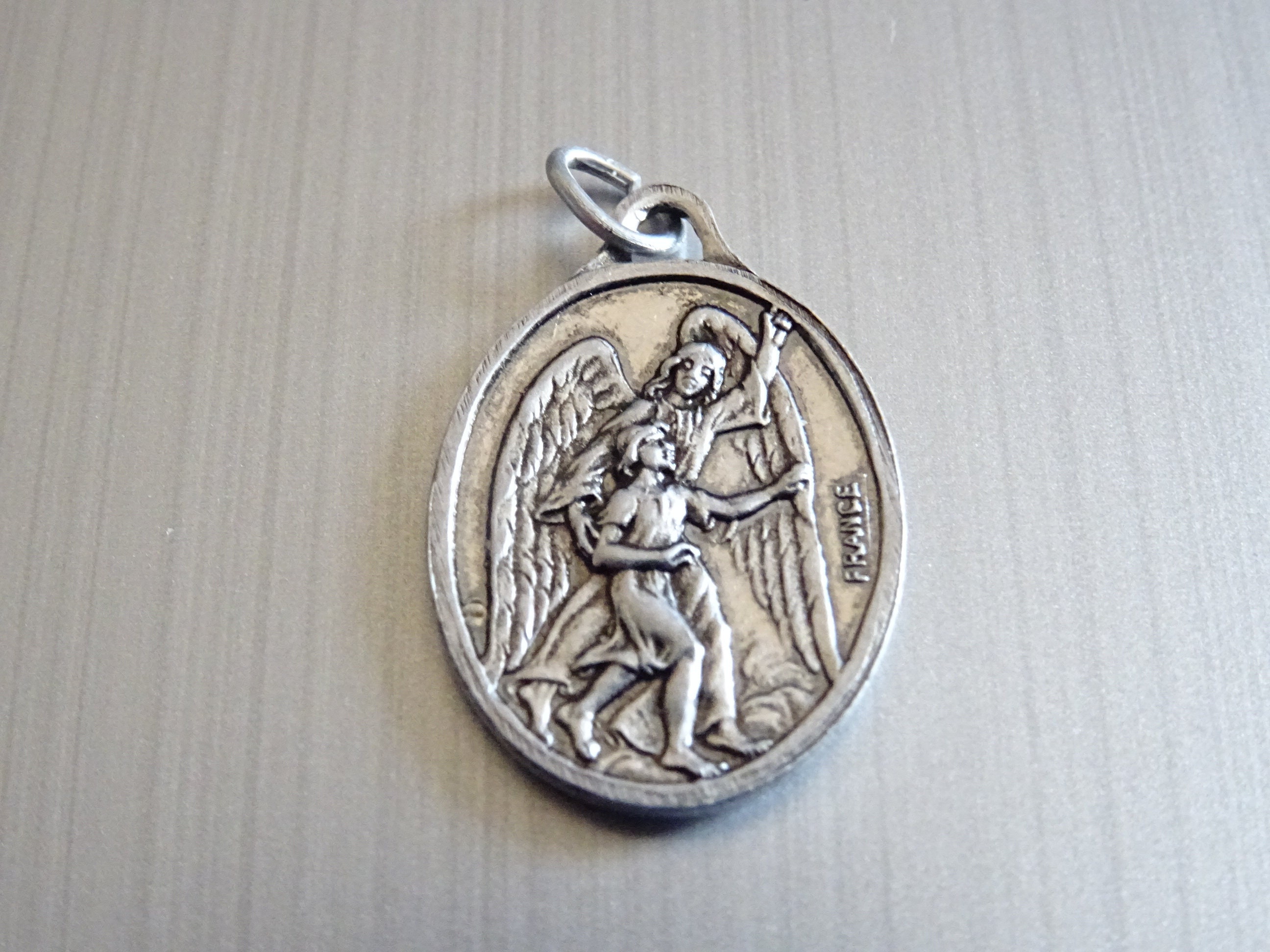 Ange Gardien, Sainte Anne Mère Bienheureuse Enfant Marie Sainte. Médaille de Charme Pendentif Médail