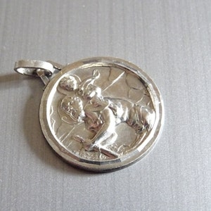Saint Christophe. Catholique Pendentif Médaillon Holy Charm TT 120