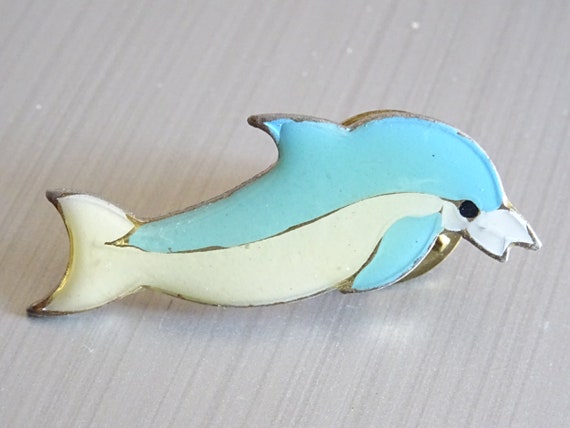 Pin Badge Enamel Dolphin  TT 206 - image 2