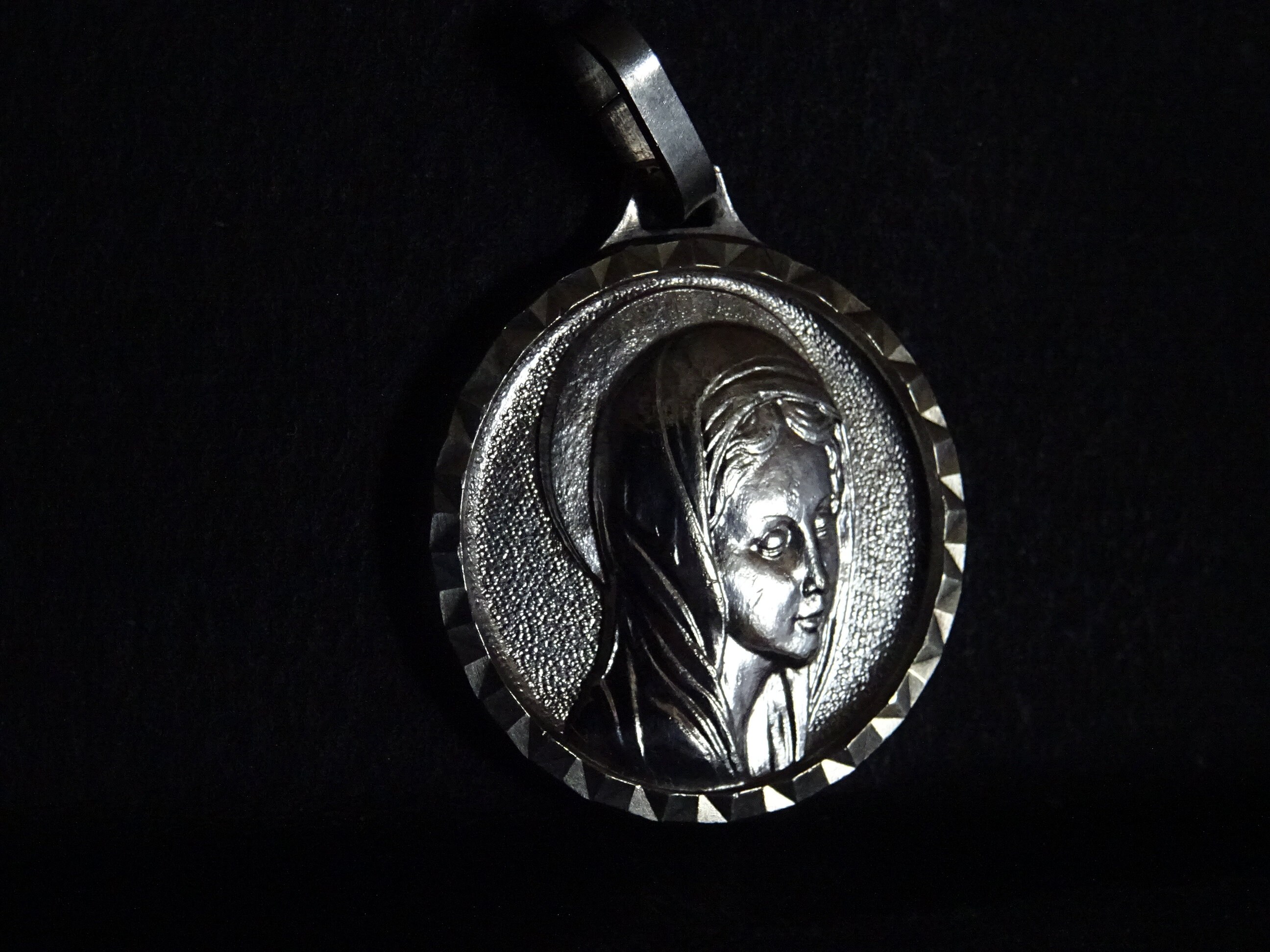 Sainte Bernadette Notre-Dame de Laus Français Médaille Du Saint Charme Pendentif Médaillon Medaille