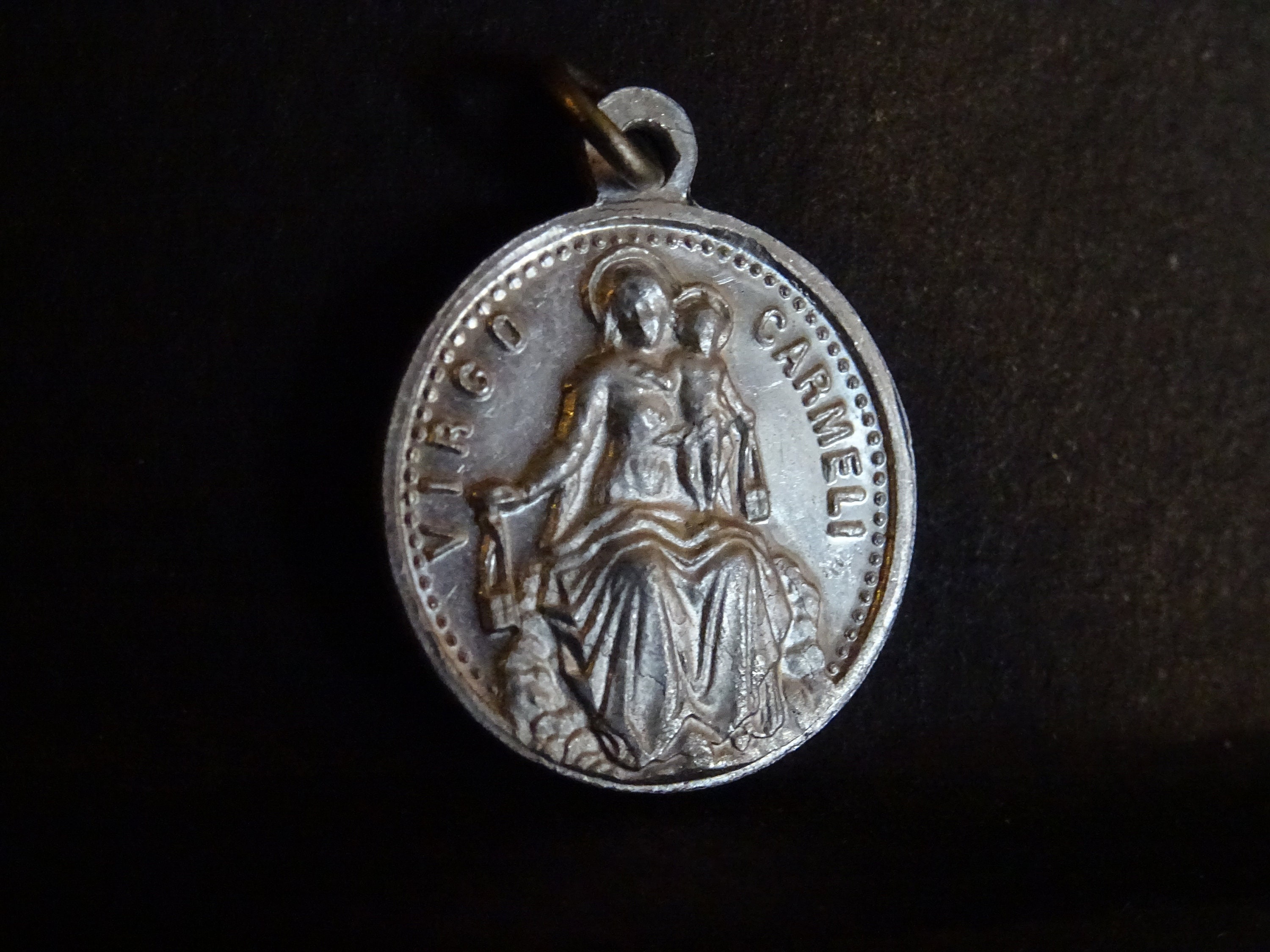 Notre-Dame Du Mont Carmel Patron Saint Des Enfants, Familles, Faculté, Médaillon Médaille Medaille V