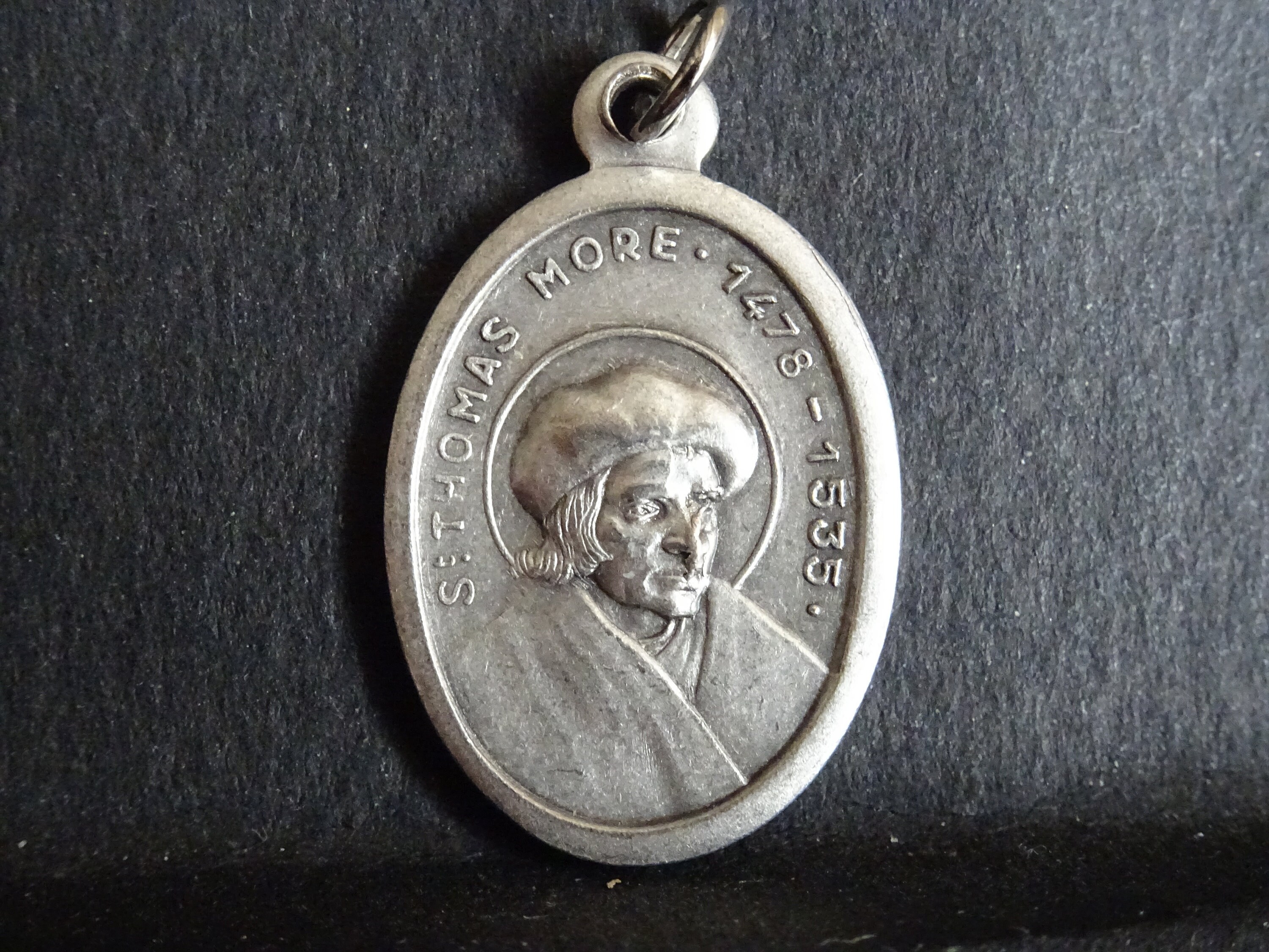 Saint Thomas More Le Saint Patron Des Avocats, Hommes d'état et Politiciens. Italie Médaille d'argen