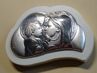 Orecchini A Perno Per Bambine In Argento 925 Placcato Rodio - Forma Di Angelo, 6mm