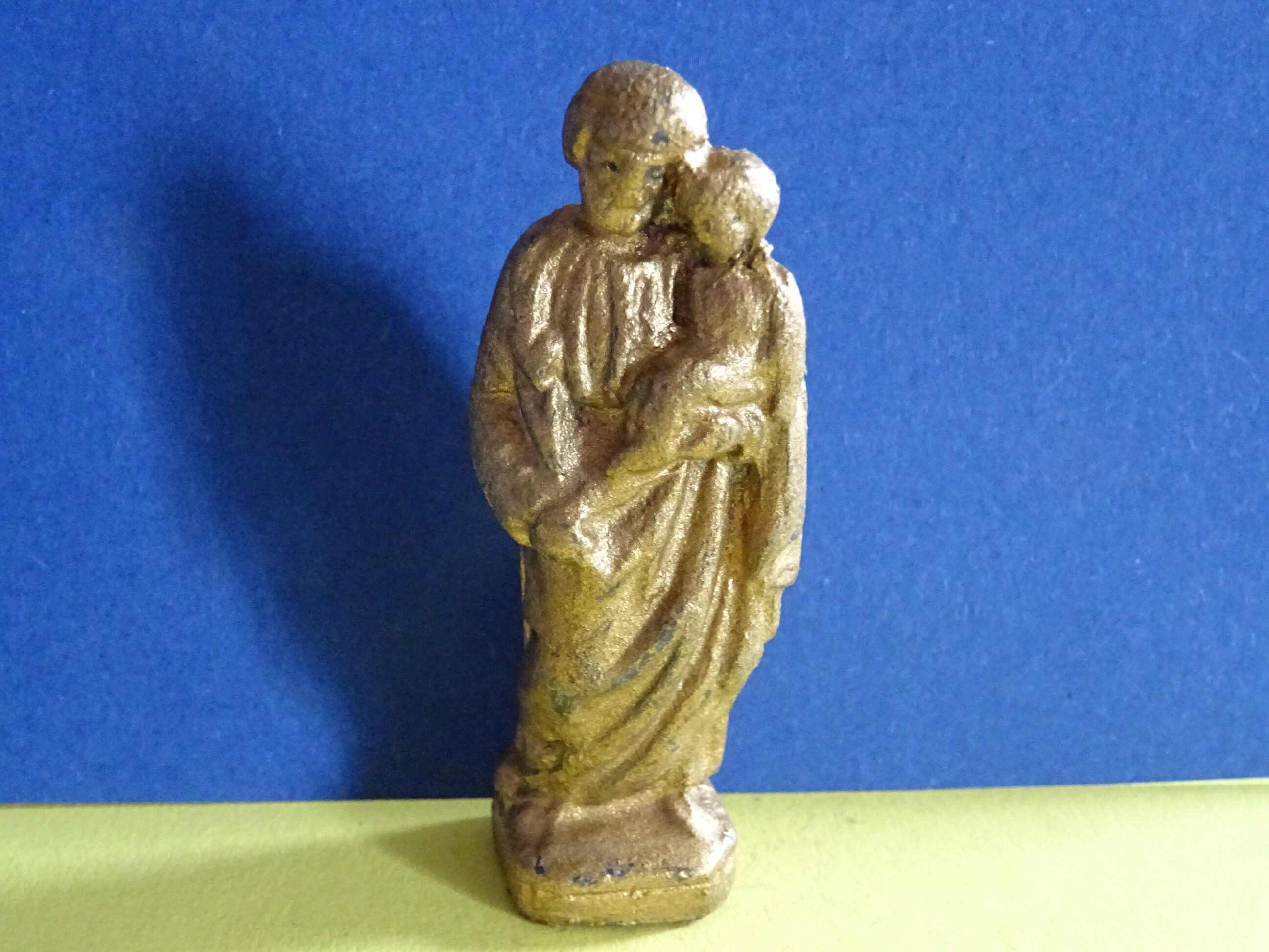 Saint Joseph et Jésus. Statue. Fabriqué en France Voyage Autel P 949