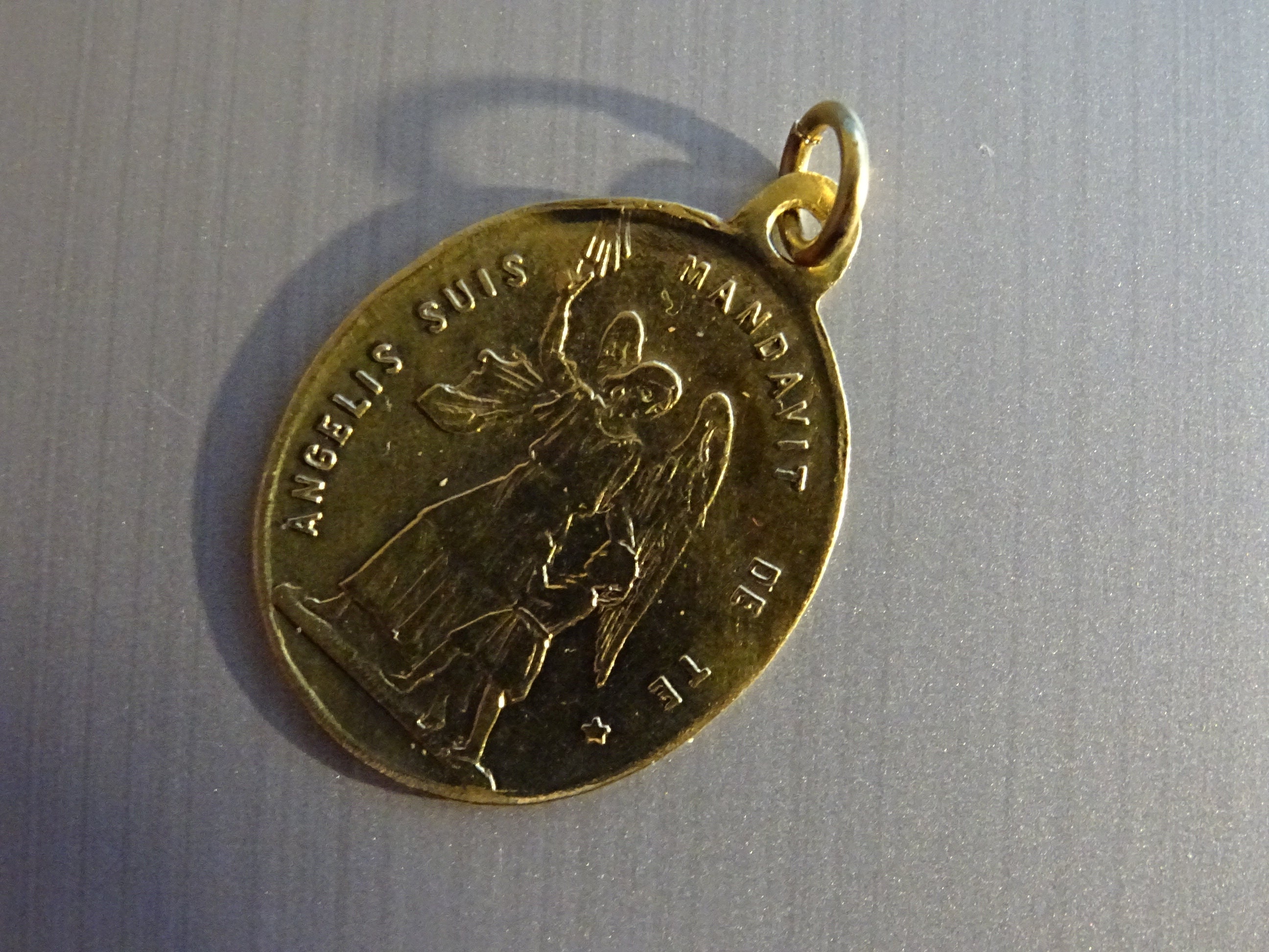 Anges Qu'il A Donné L'ordre, de Vous Garder, Angelis Am Mandavit Te. Fatima. Antique Religieux Franç