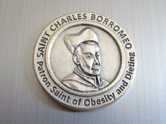 Patron Saint Of Obesity And Dieting St Charles Borromeo Prayer Pocket Token By Lumen Mundi