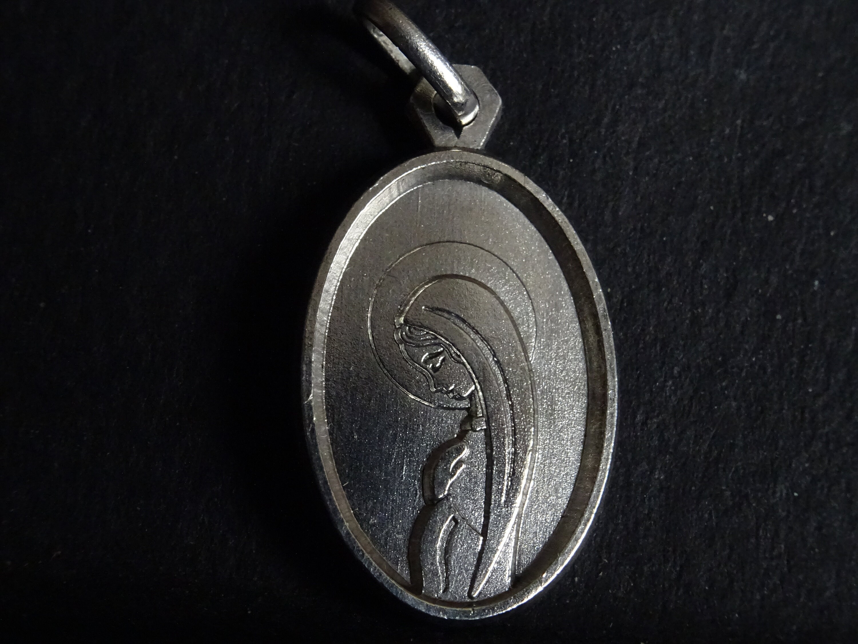 Vraie Croix Vierge Marie Médaillon Pendent Medaille Holy Charm