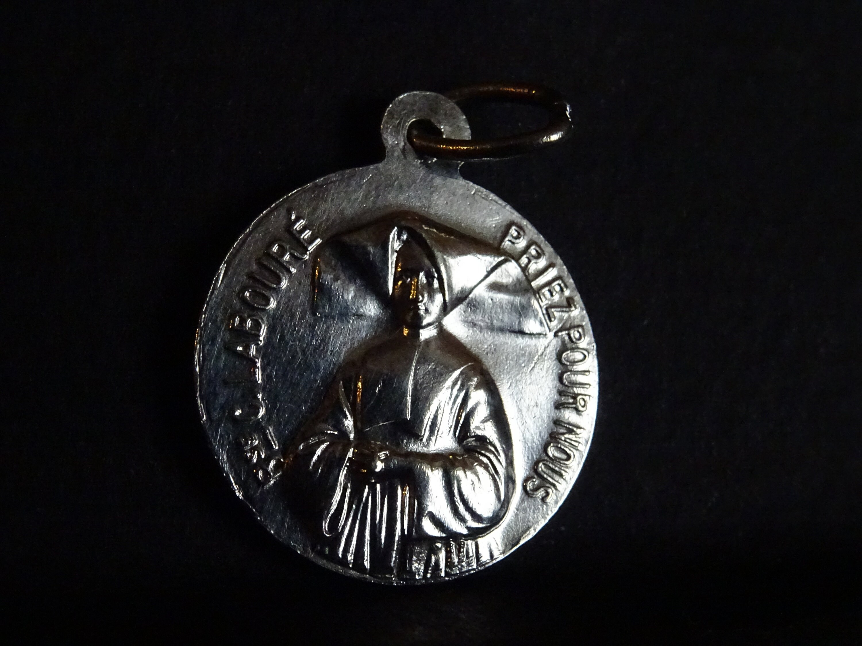 B Catherine Labovre Ppn Médaille Religieuse Pendentif Argent Antique Saint Charme Médaillon