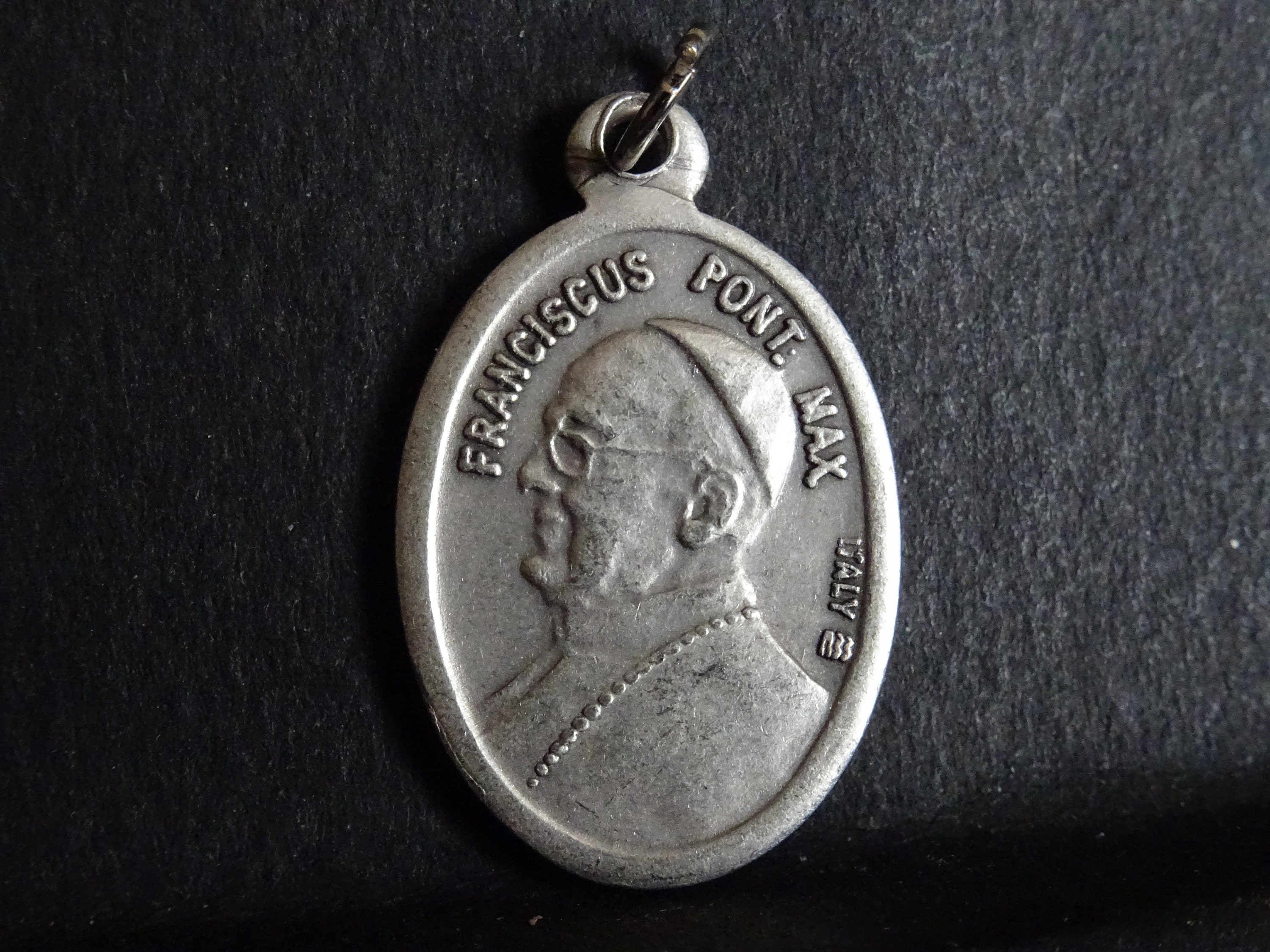Franciscus Pont Max Italie Médaillon d'argent Pendent Medaille Holy Charm