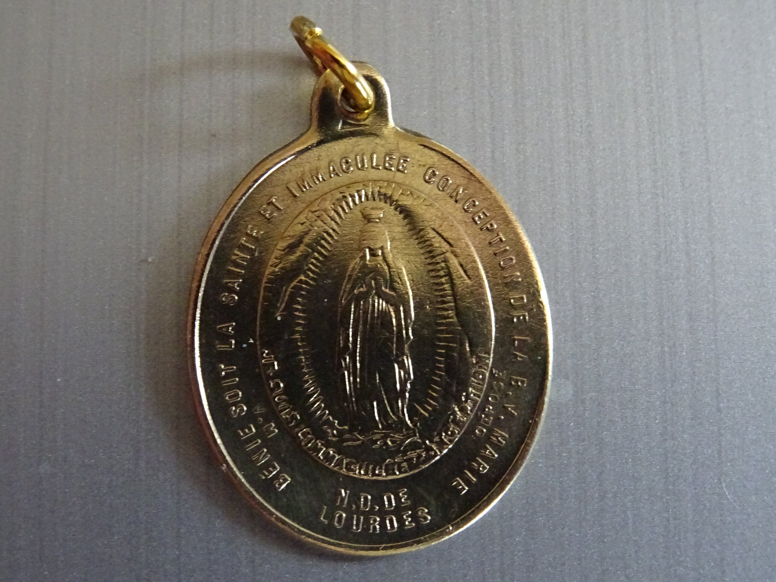 Cardinal Langenieux Archveque de Reims. Vintage Médaille Médaillon Pendent Holy Charm P 761